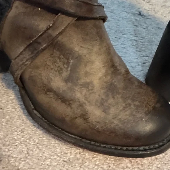 Freebird Brown with black Leather Women's Boots - Picture 5 of 5